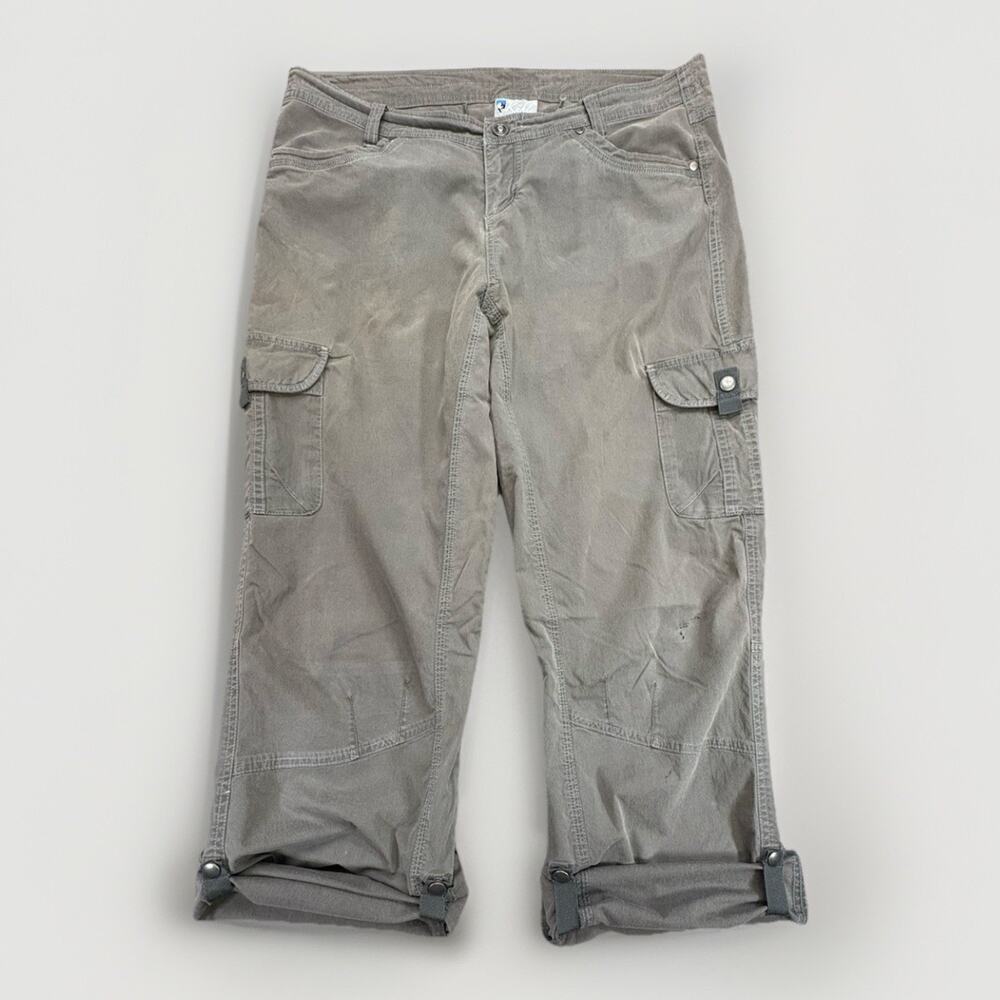 KUHL Born In The Mountain Roll Up Hiking Pants Women’s Size 12 Reg Gray Outdoor - Picture 3 of 12